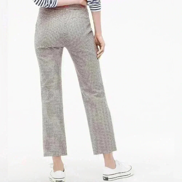 NWOT J. Crew Kick Crop Pants, Size 2 | Hayden Kick Crop Pants in Plaid - Picture 3 of 7